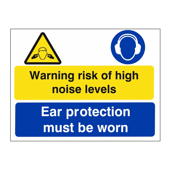 Mandatory Safety Sign - MUL - Warning Risk Of High Noise Levels
