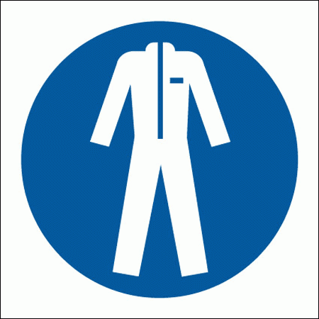Mandatory Safety Sign - Overalls Symbol 5651