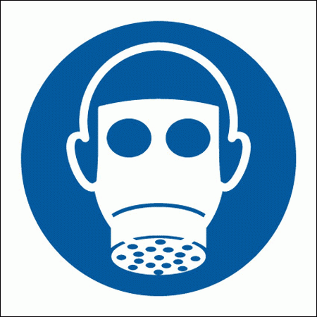Mandatory Safety Sign - Respirator Symbol (5647)
