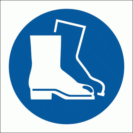 Mandatory Safety Sign - Safety Boots Symbol (5650)