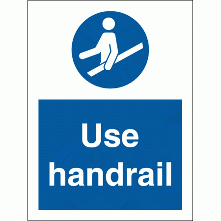 Mandatory Safety Sign - Use Handrail (5707)