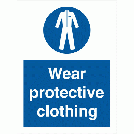 Mandatory Safety Sign - Wear Protective Clothing (5726)