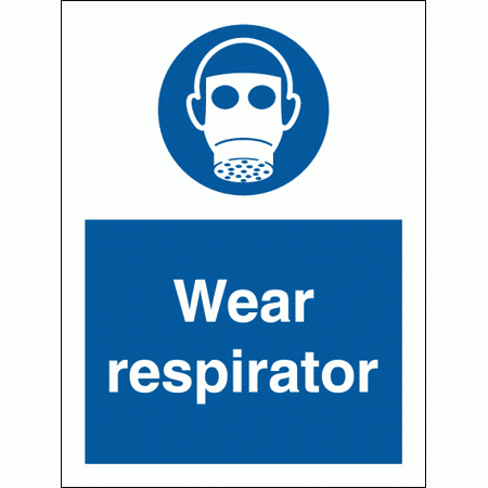 Mandatory Safety Sign - Wear Respirator (5731)