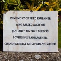 Marble  Corian Memorial Plaques  | The Sign Maker Shop
