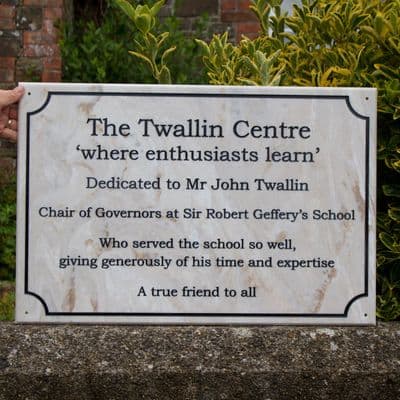 Marble Corian Memorial Plaques