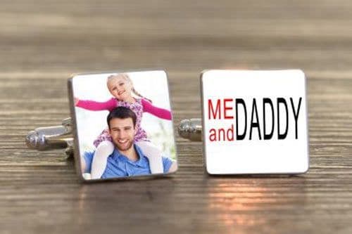 Me and Daddy Photo Cufflinks
