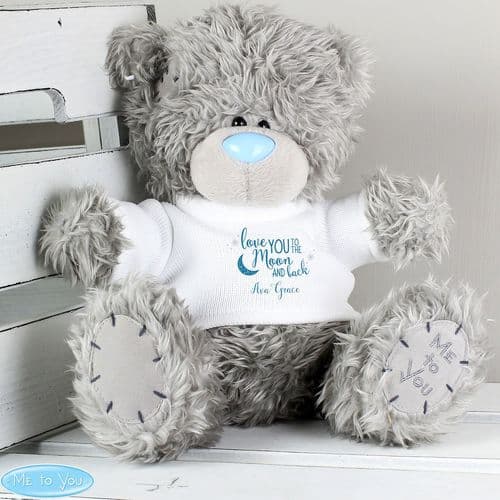 Me to You Teddy Bear - Moon & Back Message | The Sign Maker Shop