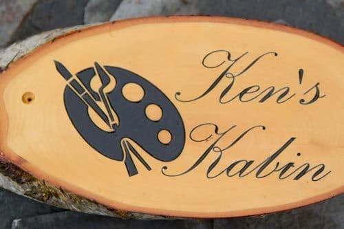 Medium Rustic Wooden Sign with Vinyl Letters