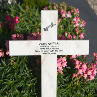 Memorial Crosses made in Stone-Like Corian