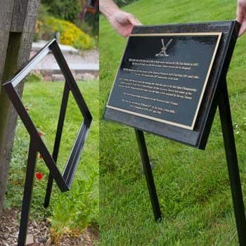 Metal Framed Plaque Holder