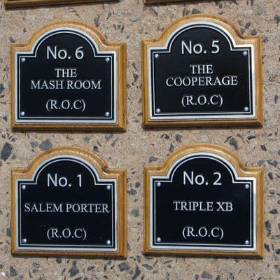 Metal House Signs with Raised Lettering
