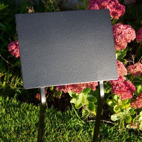 Metal Plate with Two Wrought Iron Spikes | The Sign Maker Shop