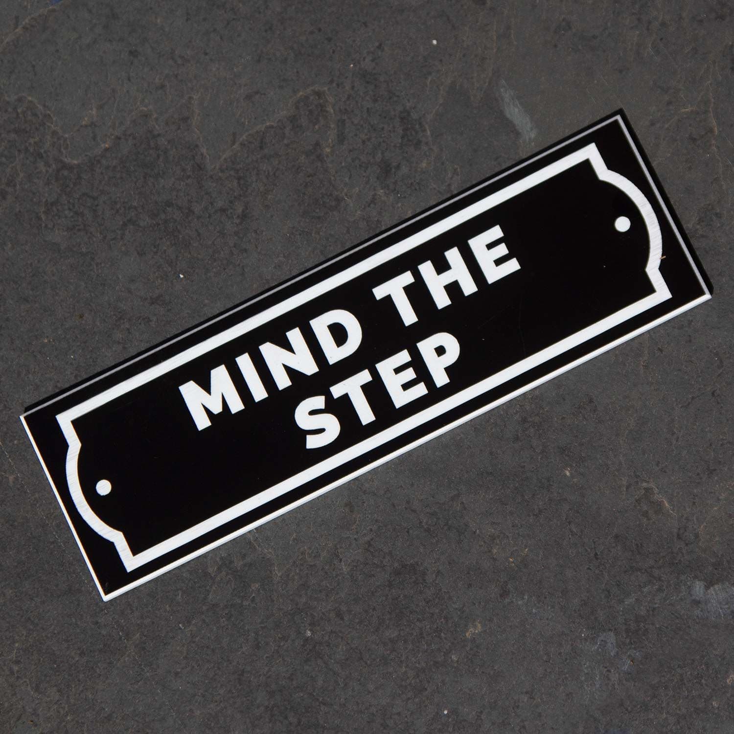 Mind Reader Step Mind The Step Sign - Engraved Plaque | The Sign Maker Shop