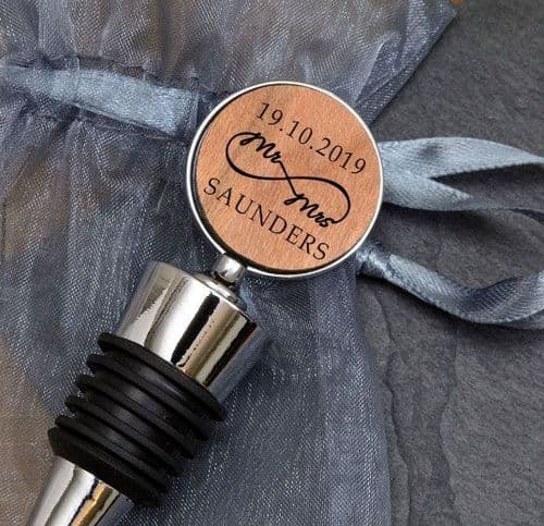 Mr & Mrs Infinity Bottle Stopper