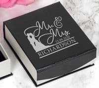 Mr & Mrs Silver Heart Necklace | The Sign Maker Shop
