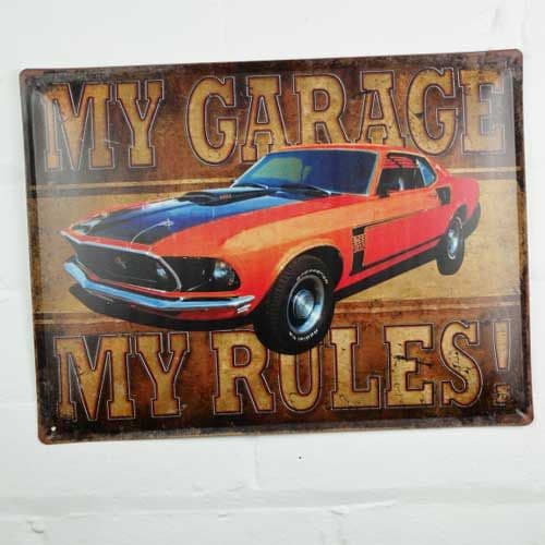 Fun My Garage Metal Sign | Sign Maker Shop