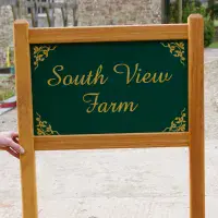 Handmade Oak Framed Entrance Sign | The Sign Maker Shop