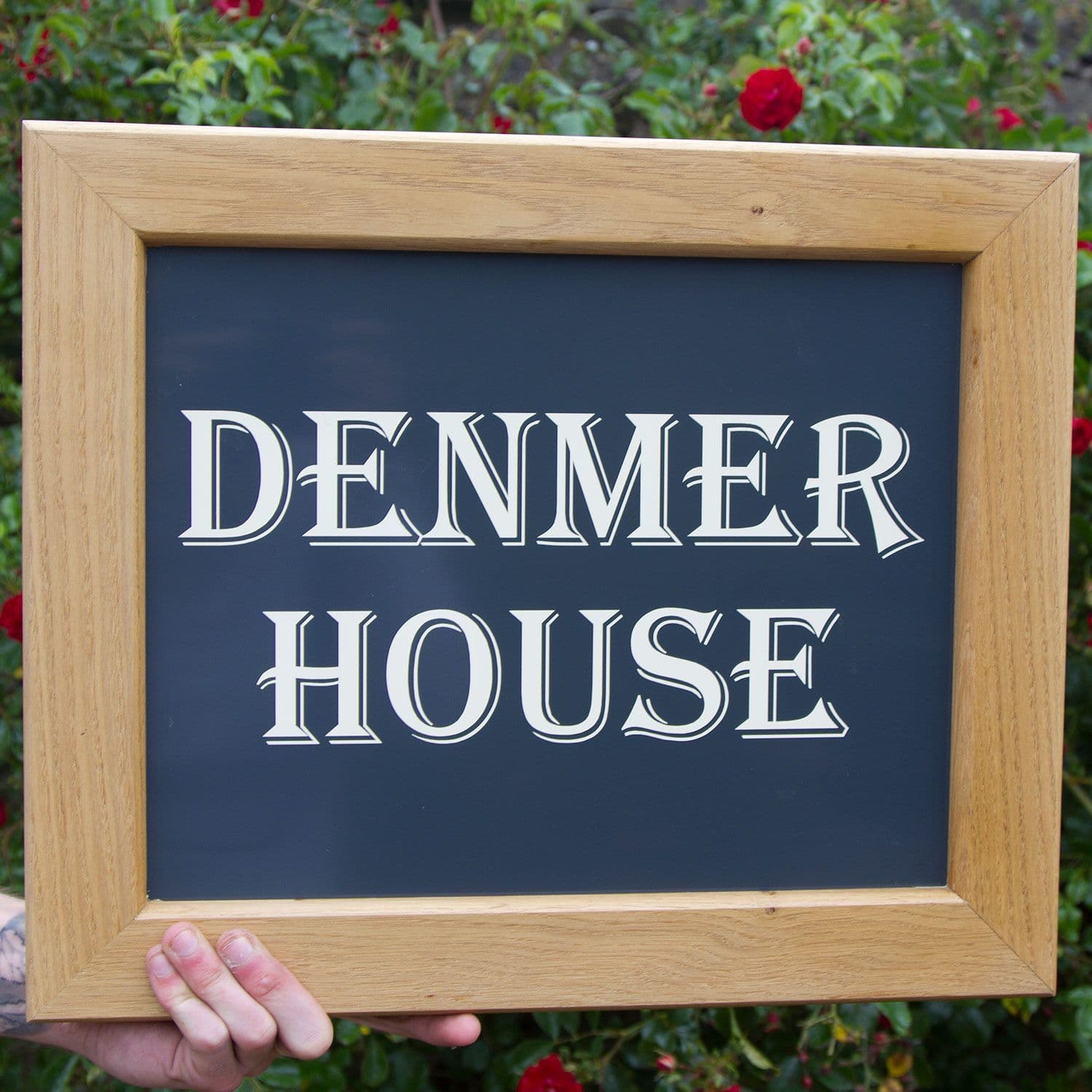 Oak Sign Frame Oak Framed House Signs or Business Signs | The Sign Maker Shop