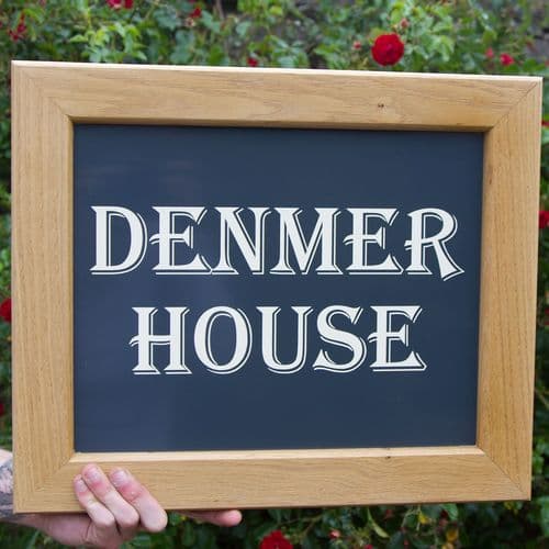Oak Framed House Signs or Business Signs | The Sign Maker Shop