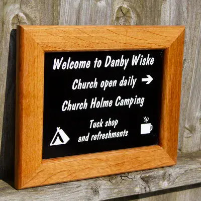 Oak Framed Signs - Single Sided - Wall Mounted
