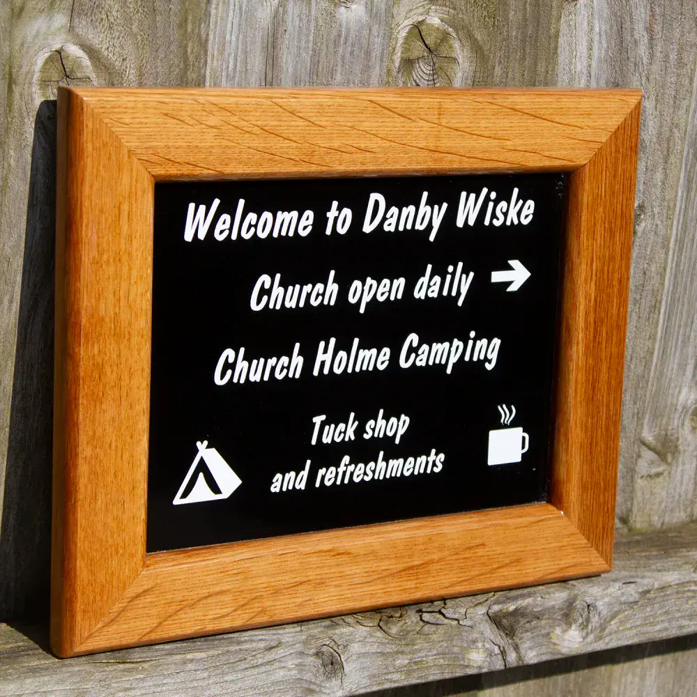 Oak Framed Signs - Single Sided - Wall Mounted