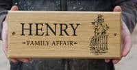 Oak Horse Name Plate / Stable Sign | The Sign Maker Shop
