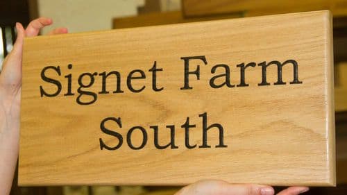 Beautiful Wooden Signs, Oak House Signs | The Sign Maker Shop
