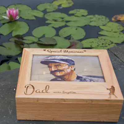 Oak Memory Box with Photo Slot