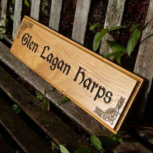 Oak Signs - Scalloped Edge| The Sign Maker Shop