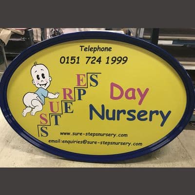 Oval Fibreglass Signs (GRP)