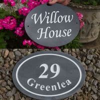 Online Sign Maker | Oval Slate Signs