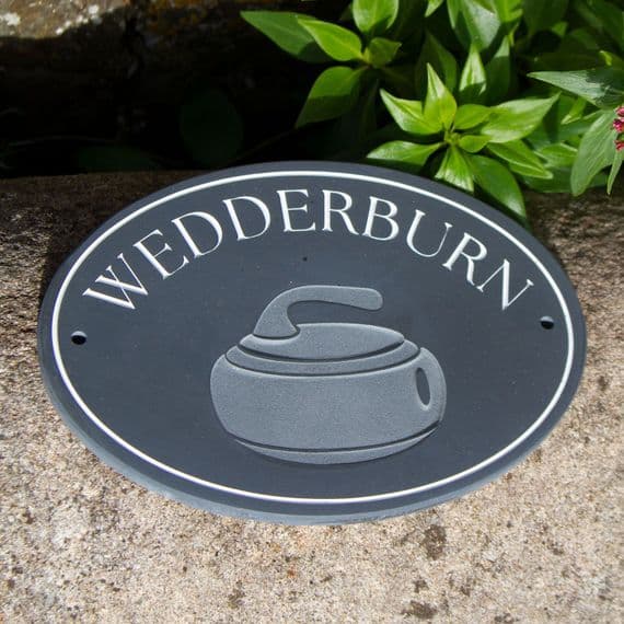 Online Sign Maker | Oval Slate Signs