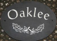 Online Sign Maker | Oval Slate Signs