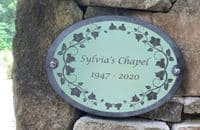Oval Painted & Etched Slate Signs | The Sign Maker Shop
