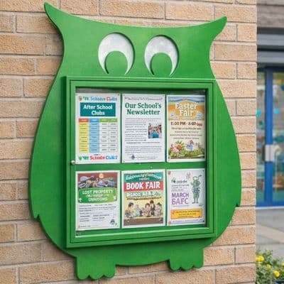 Owl Notice Board for Schools & Playgrounds