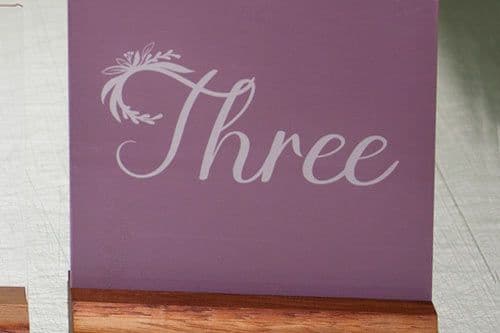 Painted Acrylic Table Names