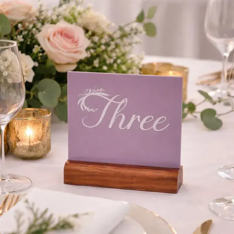 Painted Acrylic Table Names