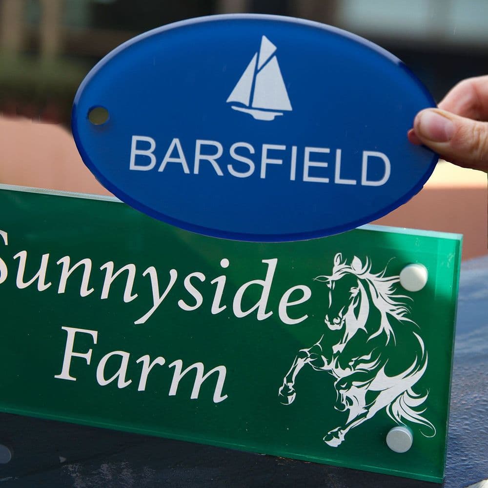 Painted and Etched Acrylic Signs and Plaques