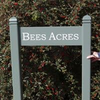Painted Wooden Entrance Signs with Posts | The Sign Maker Shop