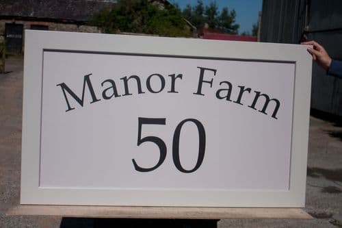 Painted Sign with a Frame Edge  | The Sign Maker Shop