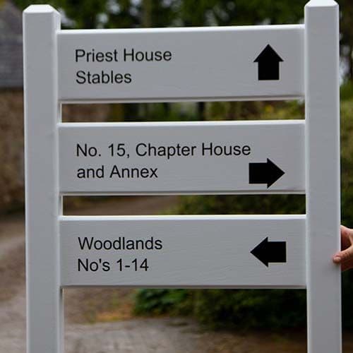 Painted Signs With Posts
