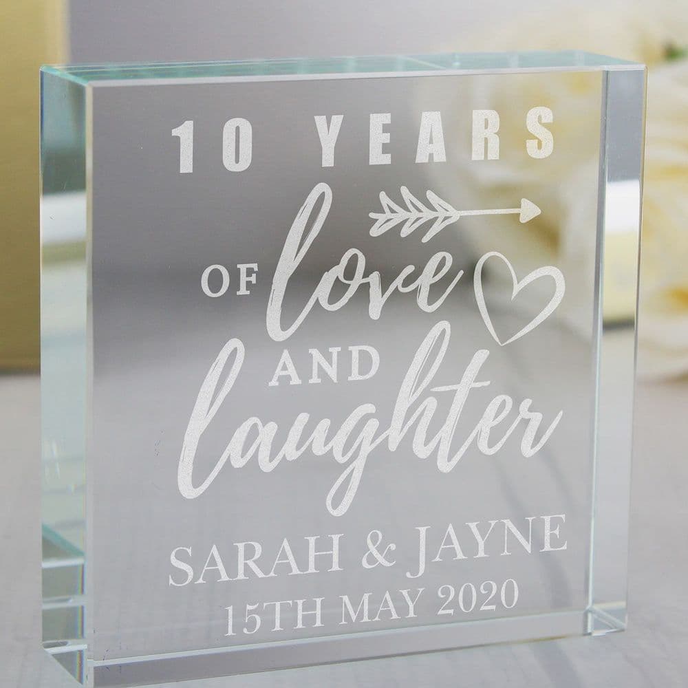 Personalised Anniversary Crystal Token