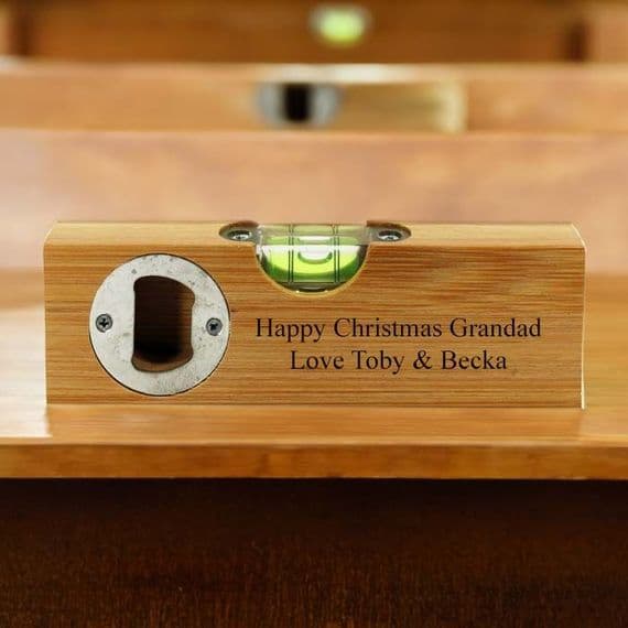 Personalised Bamboo Spirit Level | The Sign Maker Shop
