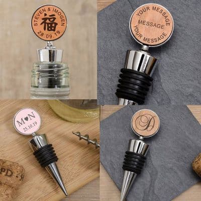 Personalised Bottle Stoppers