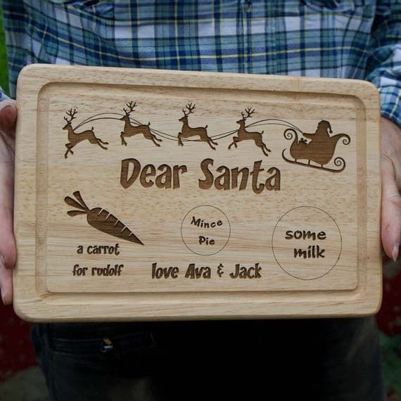 Personalised Christmas Eve Treat Board | The Sign Maker Shop
