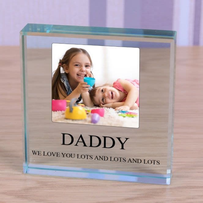 Personalised Glass Photo Block