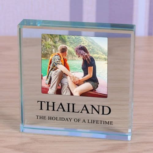 Personalised Solid Glass Photo Block | The Sign Maker Shop