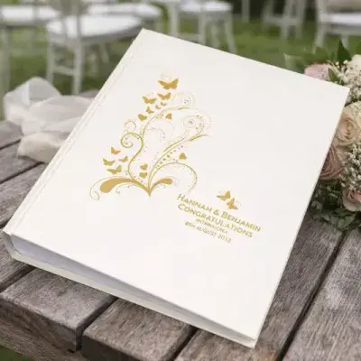 Personalised Gold Butterfly  Photo Album