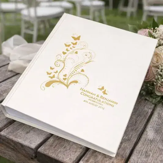Personalised Gold Butterfly Photo Album