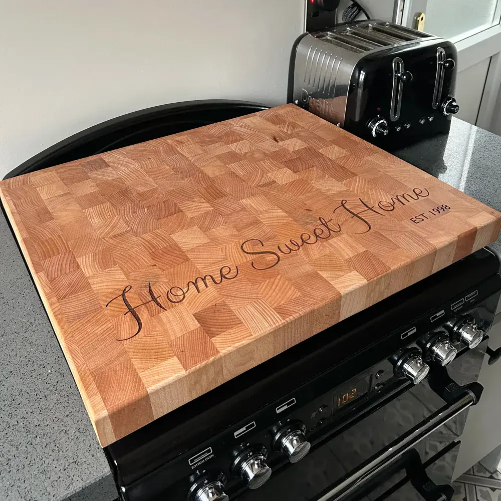 Personalised Heavy-Duty End Grain Chopping Board